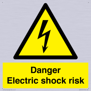 Danger Electric shock risk
